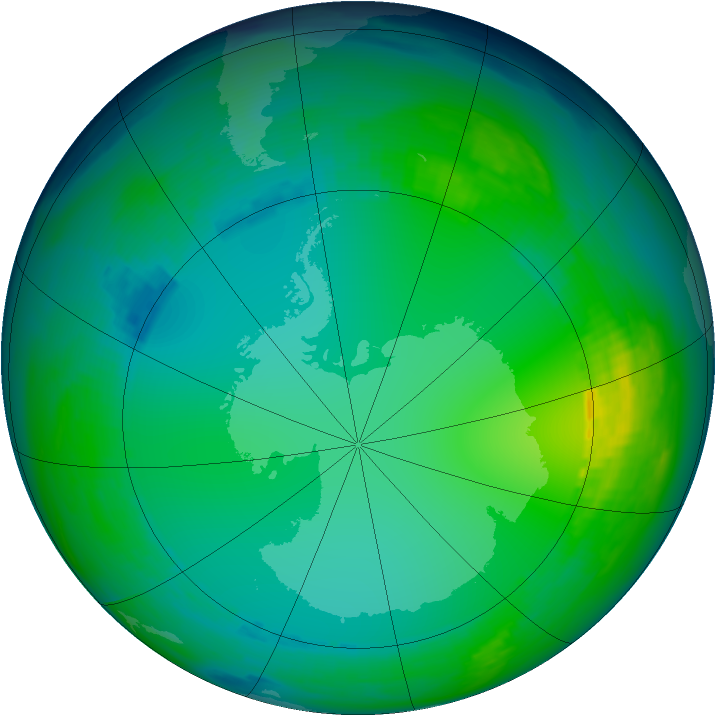 Ozone Map 1992-07-01